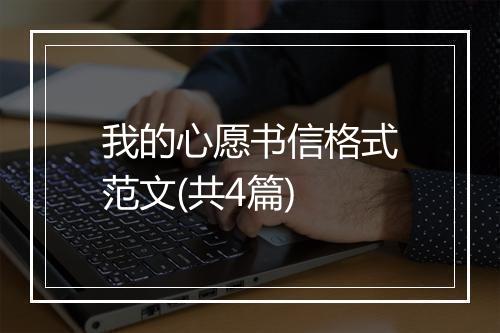 我的心愿书信格式范文(共4篇)