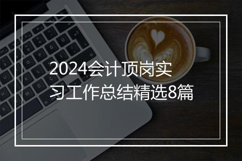 2024会计顶岗实习工作总结精选8篇