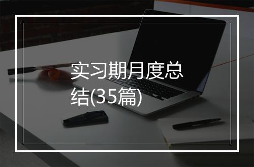 实习期月度总结(35篇)