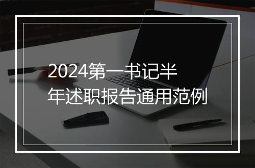 2024第一书记半年述职报告通用范例