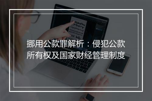 挪用公款罪解析：侵犯公款所有权及国家财经管理制度