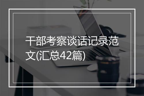 干部考察谈话记录范文(汇总42篇)