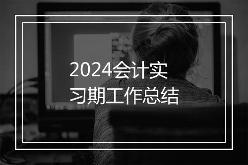 2024会计实习期工作总结