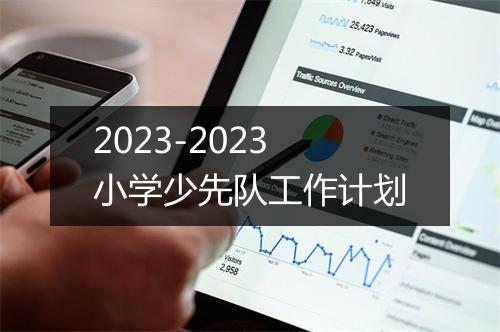 2023-2023小学少先队工作计划