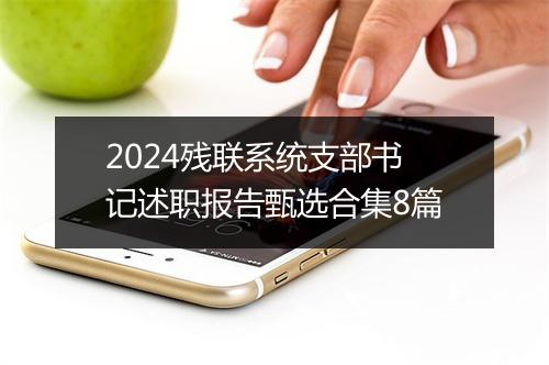 2024残联系统支部书记述职报告甄选合集8篇