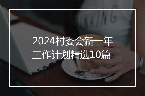 2024村委会新一年工作计划精选10篇