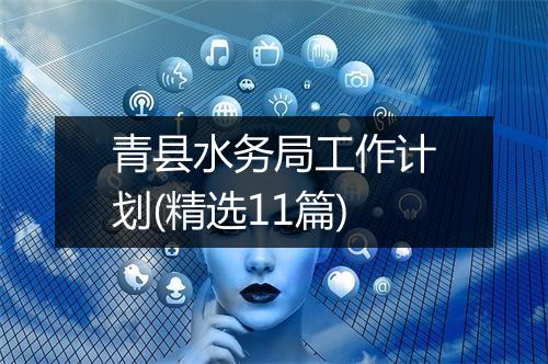 青县水务局工作计划(精选11篇)