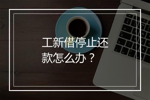 工新借停止还款怎么办？