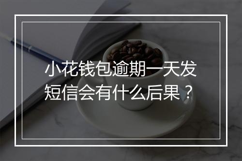 小花钱包逾期一天发短信会有什么后果？