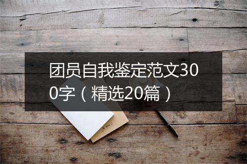 团员自我鉴定范文300字（精选20篇）