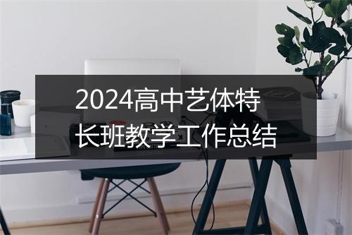 2024高中艺体特长班教学工作总结