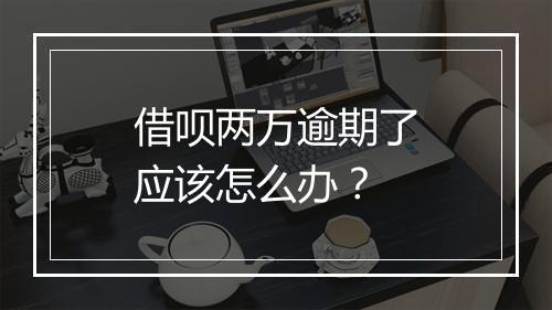 借呗两万逾期了应该怎么办？