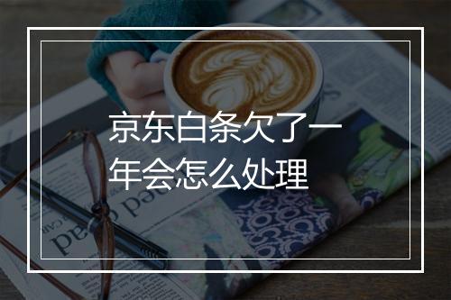 京东白条欠了一年会怎么处理