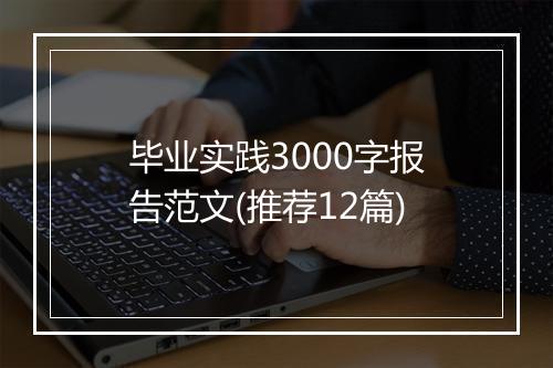 毕业实践3000字报告范文(推荐12篇)