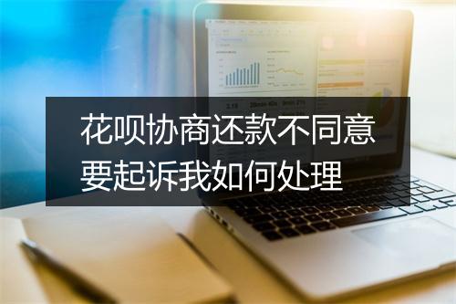 花呗协商还款不同意要起诉我如何处理