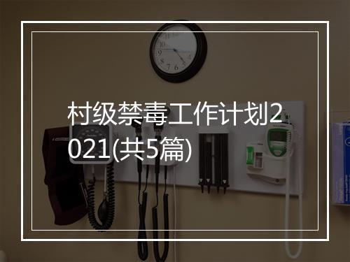 村级禁毒工作计划2021(共5篇)