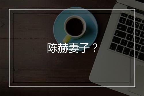 陈赫妻子？