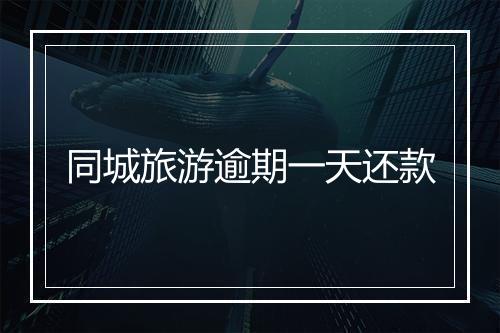 同城旅游逾期一天还款