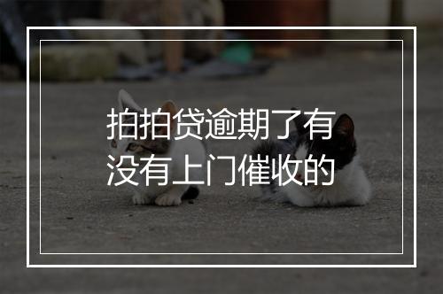 拍拍贷逾期了有没有上门催收的