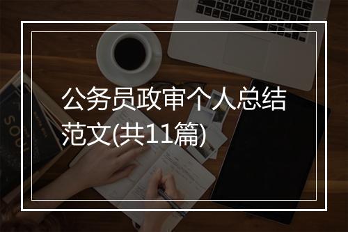公务员政审个人总结范文(共11篇)