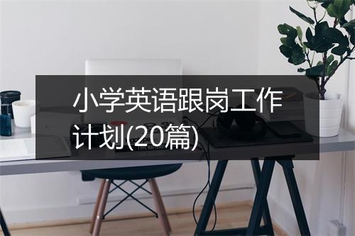 小学英语跟岗工作计划(20篇)