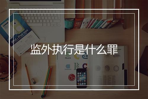 监外执行是什么罪