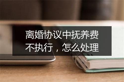 离婚协议中抚养费不执行，怎么处理