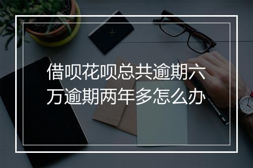 借呗花呗总共逾期六万逾期两年多怎么办