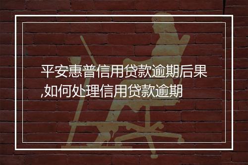 平安惠普信用贷款逾期后果,如何处理信用贷款逾期