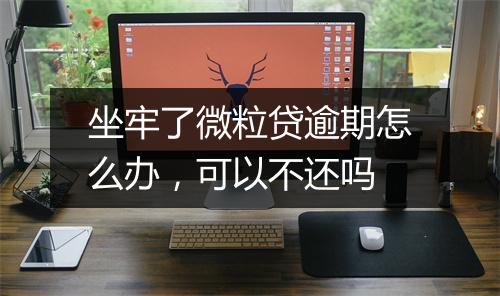 坐牢了微粒贷逾期怎么办，可以不还吗