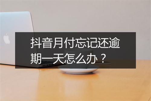 抖音月付忘记还逾期一天怎么办？