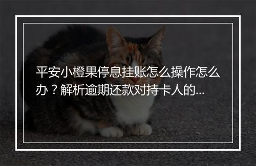 平安小橙果停息挂账怎么操作怎么办？解析逾期还款对持卡人的影响