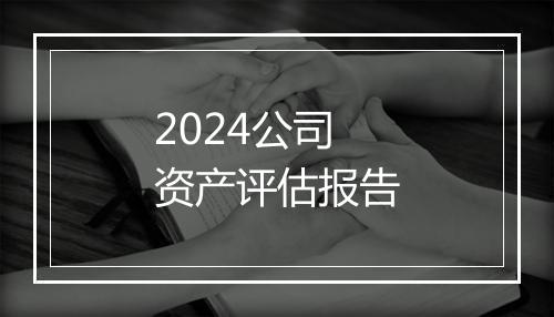 2024公司资产评估报告