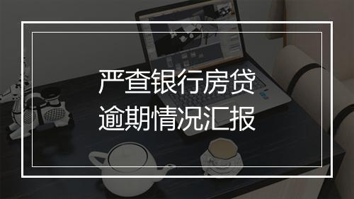 严查银行房贷逾期情况汇报