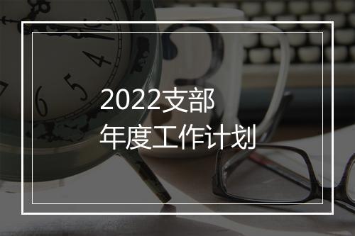 2022支部年度工作计划