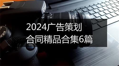 2024广告策划合同精品合集6篇