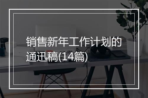销售新年工作计划的通迅稿(14篇)