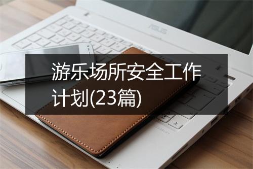 游乐场所安全工作计划(23篇)