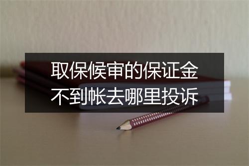 取保候审的保证金不到帐去哪里投诉