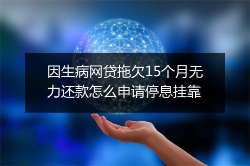 因生病网贷拖欠15个月无力还款怎么申请停息挂靠