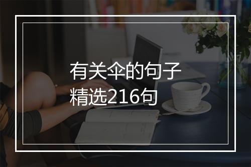 有关伞的句子精选216句