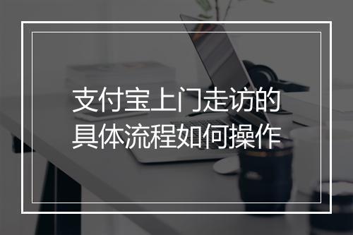 支付宝上门走访的具体流程如何操作