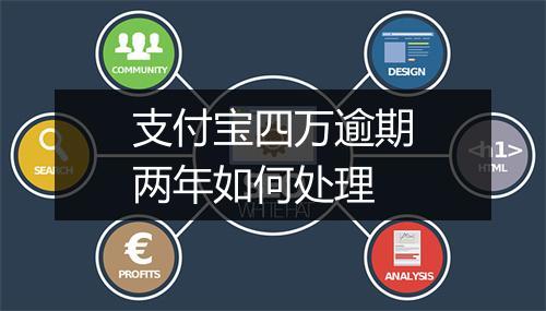 支付宝四万逾期两年如何处理