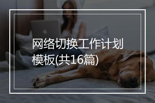 网络切换工作计划模板(共16篇)