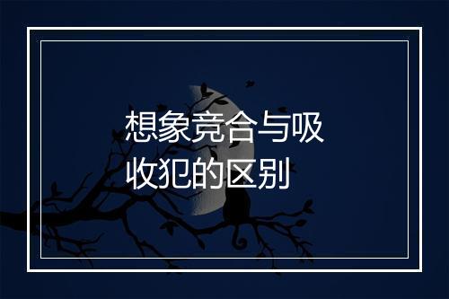 想象竞合与吸收犯的区别