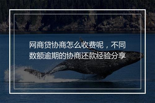 网商贷协商怎么收费呢，不同数额逾期的协商还款经验分享