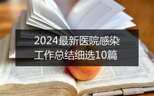 2024最新医院感染工作总结细选10篇