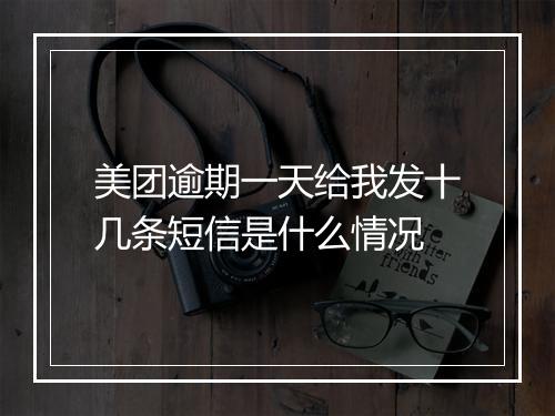 美团逾期一天给我发十几条短信是什么情况