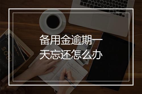 备用金逾期一天忘还怎么办