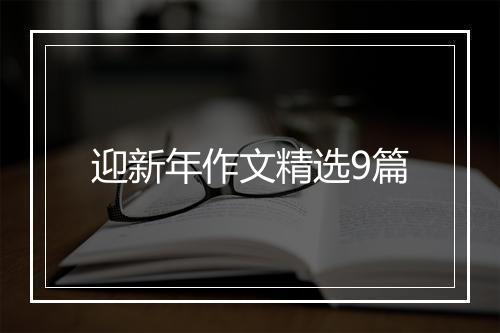迎新年作文精选9篇